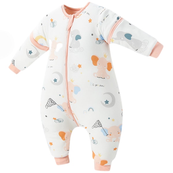 Babyso sacco nanna con gambe foderato caldo invernale sacco nanna per bambini maniche rimovibili, pigiama unisex per ragazzi e ragazze