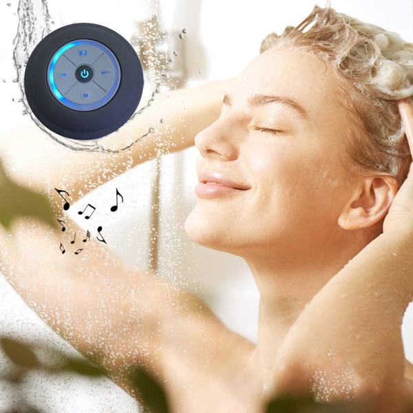 Vattentålig Bluetooth högtalare Dusch Trådlös Bärbar