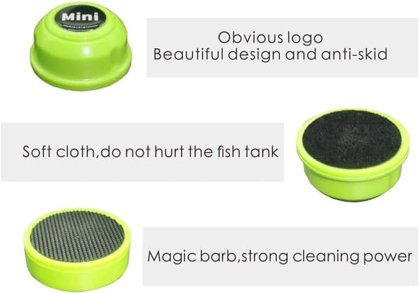 2-pakning akvarium supermagnetisk algeskraper - magnetisk børste egnet