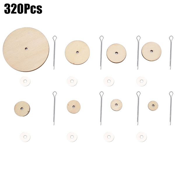 Träfogar Set för Hemmagjorda Nallebjörnar Roterbar DIY Scrapbooking Material Hantverk