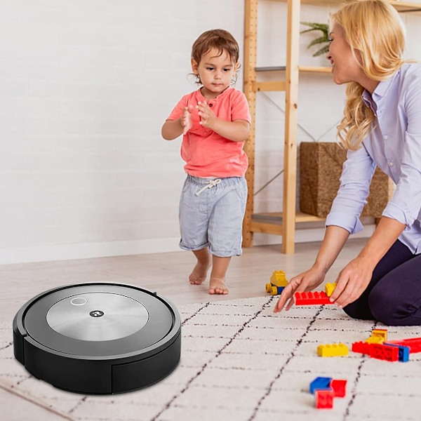 2 Multi-Surface Gummiborstar för iRobot i7 i7+ / i7 Plus i8 i8 Plus E5 E6 Robotdammsugare, Rullersättningsdelar för Roomba E & I-serien