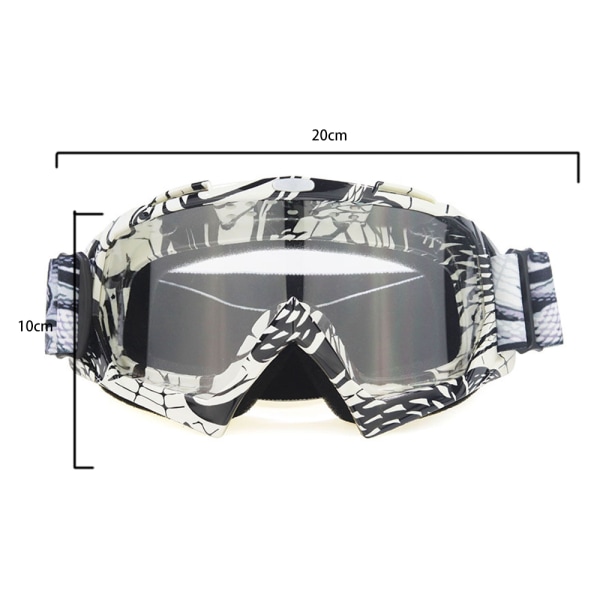 Cykling motocross glasögon böjbar anti-reflekterande svampig kudde