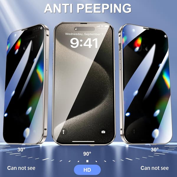 Privatliv dobbelt magnetisk etui til iPhone 11 sort sort