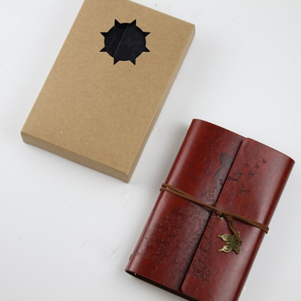 Påfyllningsbar Journal Journal Writing Notebook Hand Made Artificial PU Leather Bound Journal Diary Art Sketchbook