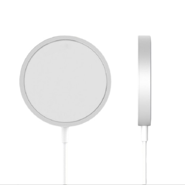 Trådlös laddare snabbladdning för Apple iPhone 13 Pro Max - Vit
