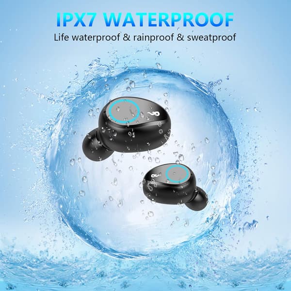 Løft lydopplevelsen din: Adaptive Equalizer Bluetooth-ørepropper, IPX7 vanntett, for eventyrere som søker kvalitetslyd