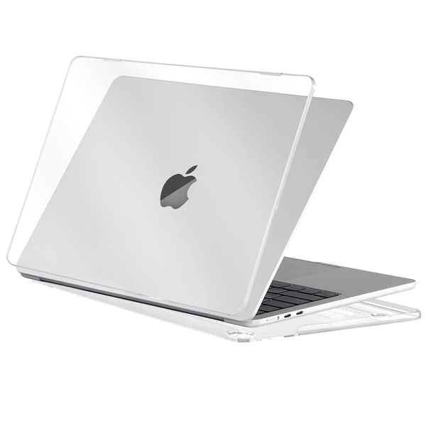 Case kompatibelt med NYA MacBook Air 13,6 tum M2 A2681, 2022 release, ultratunt, slätt hårt case, kristallklart