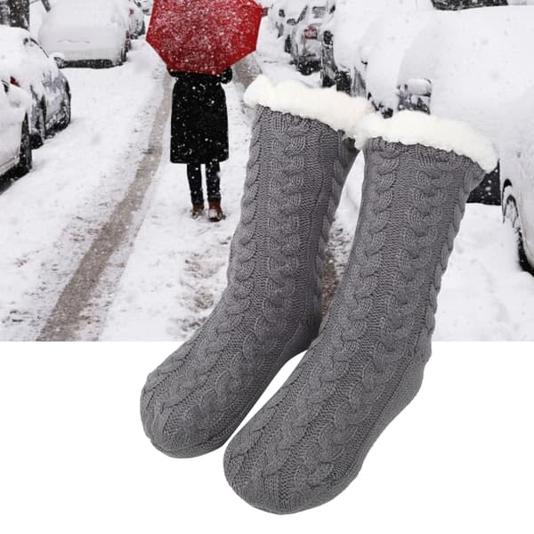 1 Par Varma Vinterstrumpor för Ankelskydd, Mjuka, Andningsbara, Vårdande Vinterstrumpor