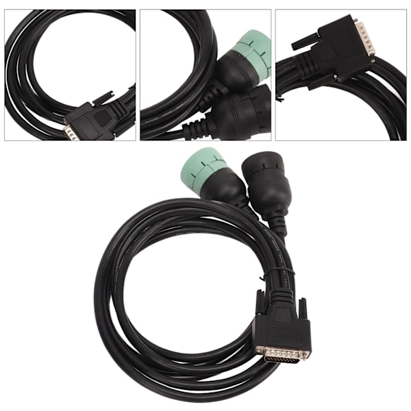 Y-delad Diagnostisk Kabel 6PIN 9PIN Stabil Överföring Flexibel 121891 Diagnoskabeladapter för DLA+2