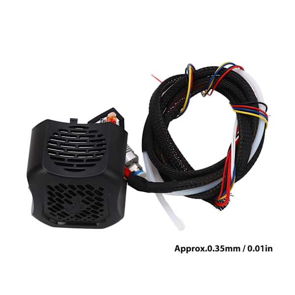 Full Hotend Kit 3D-skrivartillbehör Hot End Kit med dubbla fläktar för Ender 3 V2 DC24V