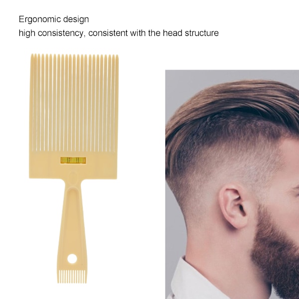 Ergonomisk Design Bredtandad Kam för Professionell Hårstyling, Dubbelsidig Design med Vätskenivelleringssystem för Salong och Hemanvändning