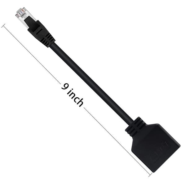 RJ45 Nätverksadapter med tjockt PCB-kort, Ethernet-splitter för flexibla datoranslutningar, Multifunktionell design stöder ADSL-router