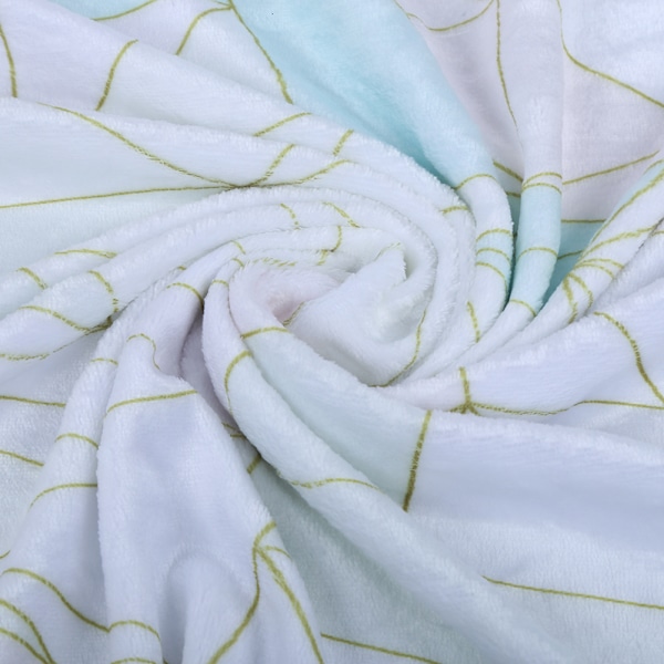 Mjuk flanellfilt Tryckt förtjockad filt Sängkläder för soffa Säng Hushållsartiklar 100 x 130 cm