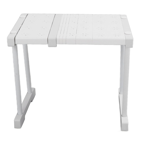 Expanderbar hylla stapelbar 121lb lastbärande avdelare förvaringsställ för garderob skåp skåp längd 27‑38cm / 10.6‑15in