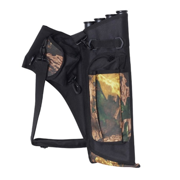 Hip Quiver Utomhusträning Pilbåge Quiver Hållare med 4 Pilrör Recurve Båge Bälte Midja Hängd Quiver
