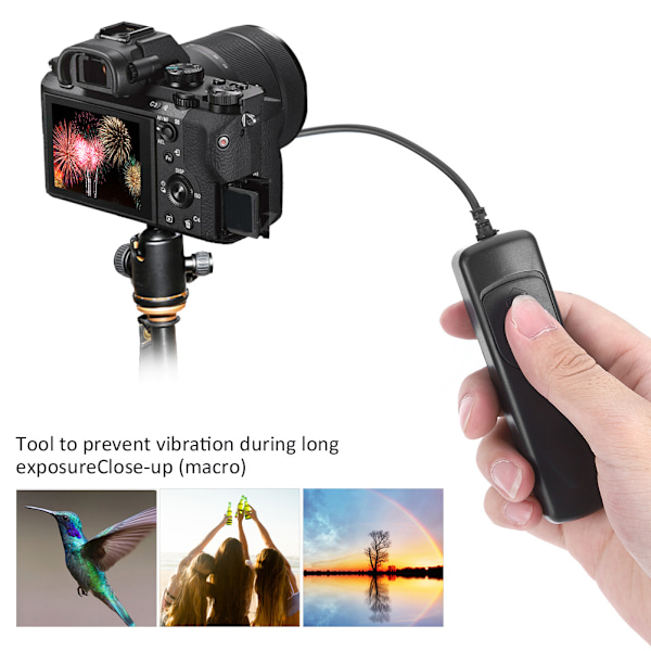 RM‑VPR1 Fjärrkontroll med Sladd för Slutare till Sony Alpha A7 A7R A7II A3000 A5000 A6000
