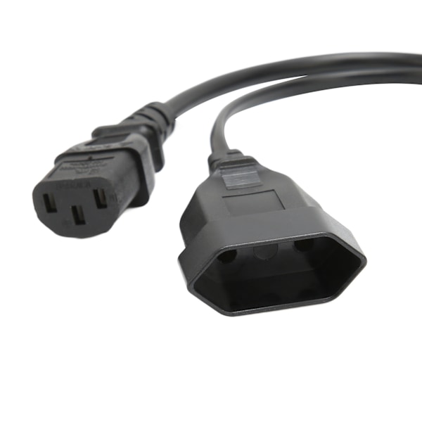 Strömkabel Y-splitter för universell kompatibilitet, konverterar standard IEC320 C14 till C13 och EU-chassi, klassad upp till 10A 250V, Y-splitter strömkontakt