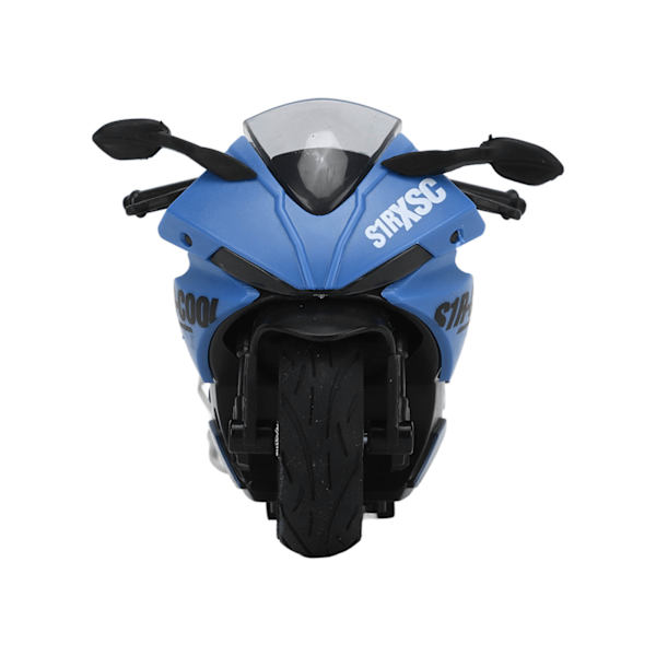 Barn Dra Tillbaka Motorcykel Leksak Ljud Ljuseffekter Hög Simulering Legering Motorcykel Modell Blå