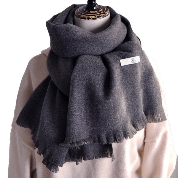 Supermjuk klassisk vinterscarf i kashmirkänsla