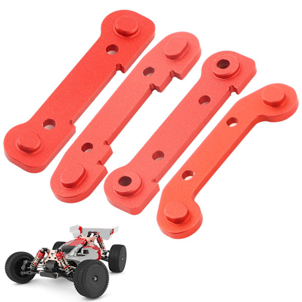 Förstärkt svingarm fast uppsättning RC bil uppgraderingstillbehör passar för Wltoys 144001 1/14 röd