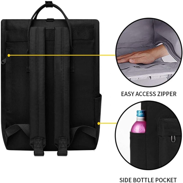Ryggsäck för män kvinnor Reseryggsäck Casual Daypack för arbetsresa Vandring