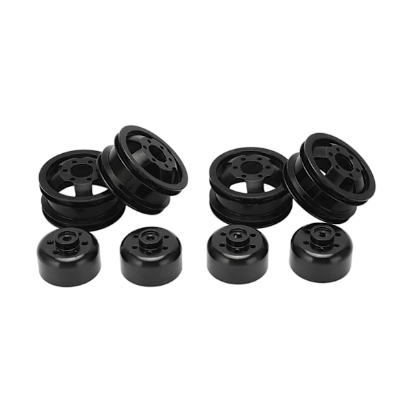 RC-hjulnav i aluminiumlegering för WPL Fj40 C14 C24 B14 B24 B16 B36 1/16 modellfordon - Svart