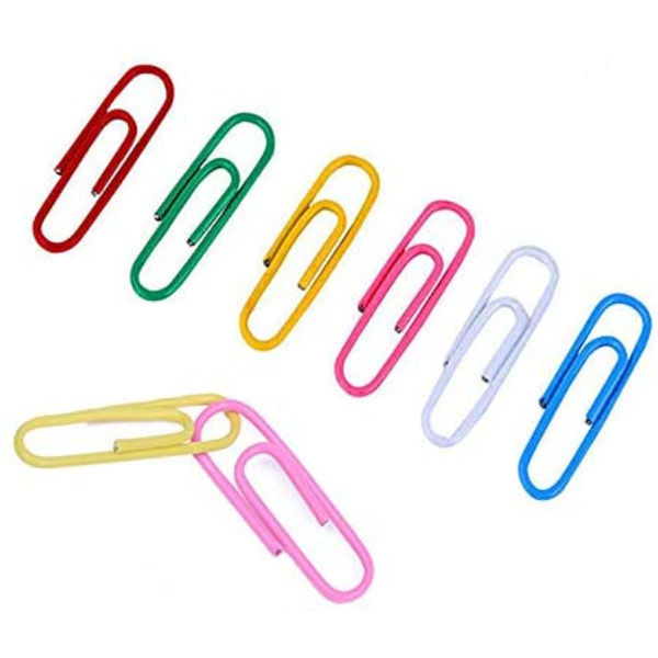 1 tum mini pappersklämma i olika färger, färgade pappersklämmor för filer, papper, kontorsmaterial (100-pack)