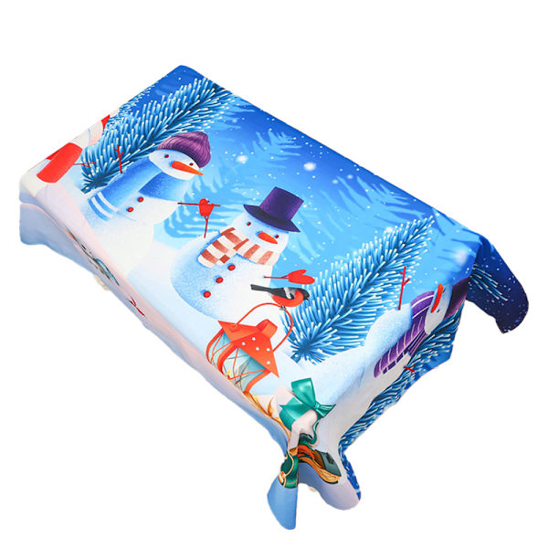 Trykt duk for jul, høytider og vinter, rektangulær style 3