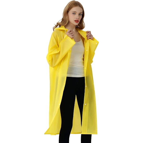 Regnrock EVA Rese Transparent Regnponcho Regntillbehör för Män och Kvinnor Regnkläder Regnkappa Regnjacka Vattentät för Vandring, Cykling, Camping