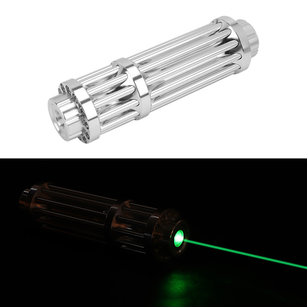 Portabel Laserficklamp med Hög Effekt LED-ficklampa för Camping Nödläge Utomhus Grön