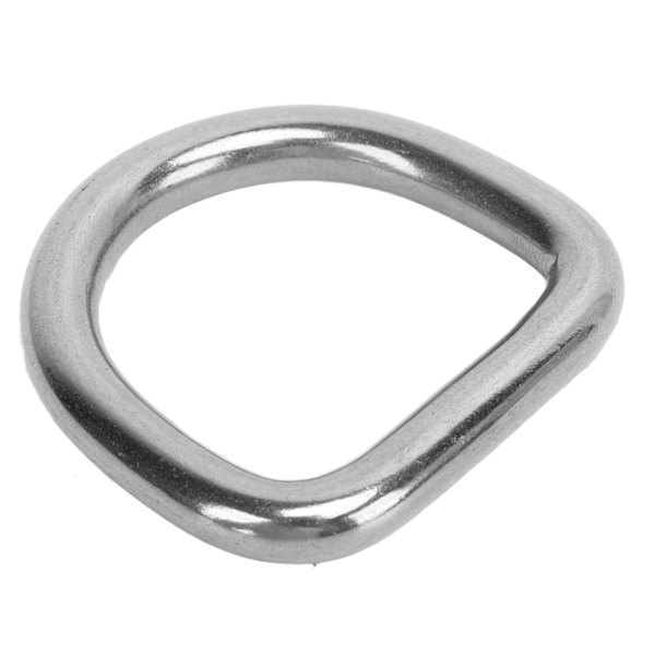 10 st 316 rostfritt stål D-ring halvrund svetsad D-ring spänne surfbräda kajak dragspänne hårdvara 8 mm diameter 40x37x8 mm