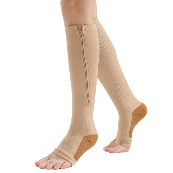 Vadskydd elastiska strumpor öppen tå vackra ben