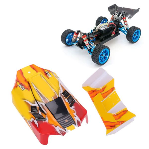 RC-bilkarosseri bakvinge för WLtoys 144001 144010 1/14 fjärrstyrd bil uppgraderingsdel
