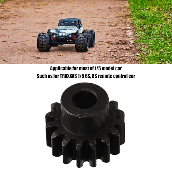 RC-bilmotorväxel M1.5 8 mm innerhål i stål RC-kugghjul med M5-setskruv för 1/5 modellfordon 20T