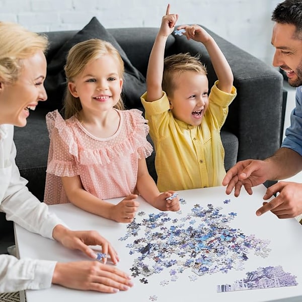 TFixol Pussel 1000 Bitar Pussel för Vuxna Barn Klassiskt Familjepussel Inomhus DIY Leksaker Födelsedagspresent