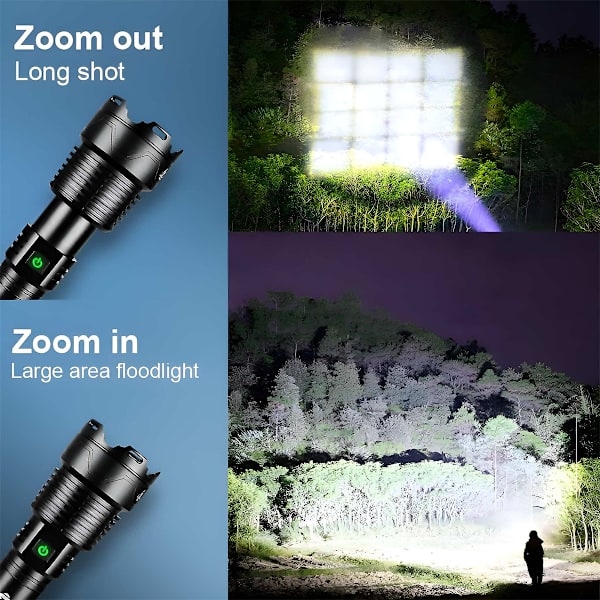 120 000 lm, 5 lägen, zoomfunktion