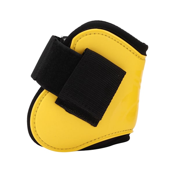 Häst Tendon Boots 4 ST Skyddande Bekväma och Justerbara Boots för Häst Hoppning Gul Set med 2 Bakben Boots (XL)