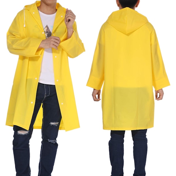 Regnrock EVA Rese Transparent Regnponcho Regntillbehör för Män och Kvinnor Regnkläder Regnkappa Regnjacka Vattentät för Vandring, Cykling, Camping