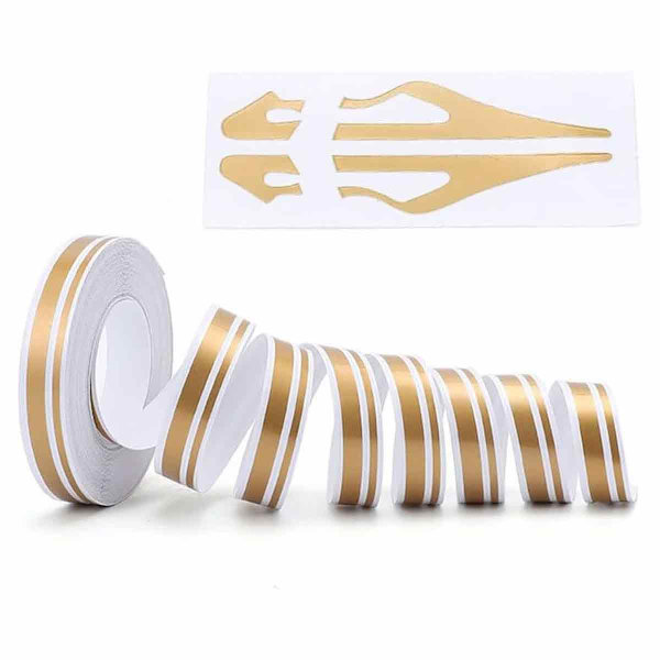 Pinstripe Tape Decal Steamline Pinstripetape För (guld)