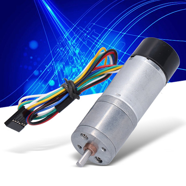 DC-växelmotor med Encoder Hastighetsmätningssignalåterkoppling Smartbil Dedikerad JGA25‑371DC12V 170RPM