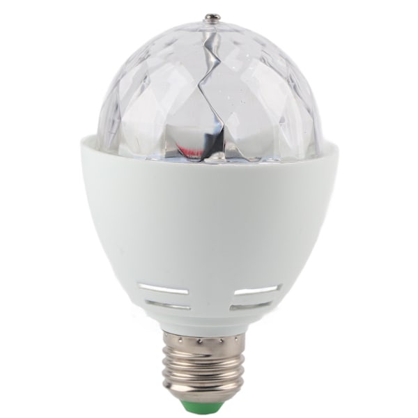 Disco-inspirerad LED-lampa, Premium LED Fullfärg Roterande Kristallkula Lampa för E27 Sockel, Energibesparande Discolampa med Automatisk Rotation