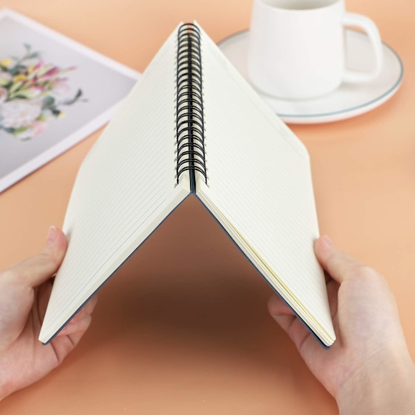 Spiralblock för studenter, A5 1-pack 5,5x8,3\" Hardcover Linjerade Reseböcker Journal, Memo Notepad Skissbok, Studenter Kontor