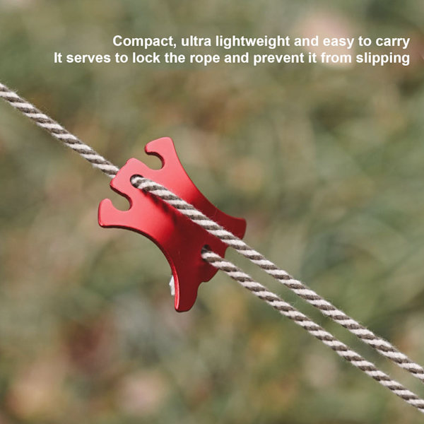 10 st Aluminium Böjda Vindtält Rep Buckle Justering Camping Rep Stopper Tält Vind Rep Spännare S