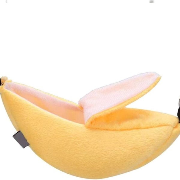 Varmt Ekorre Igelkott Hus Bananformad, Lätt Portabel Hängande Djurbädd 20 * 6.5 Cm, Högkvalitativa Bomullsflanellmaterial, Året-Runt Användning Super