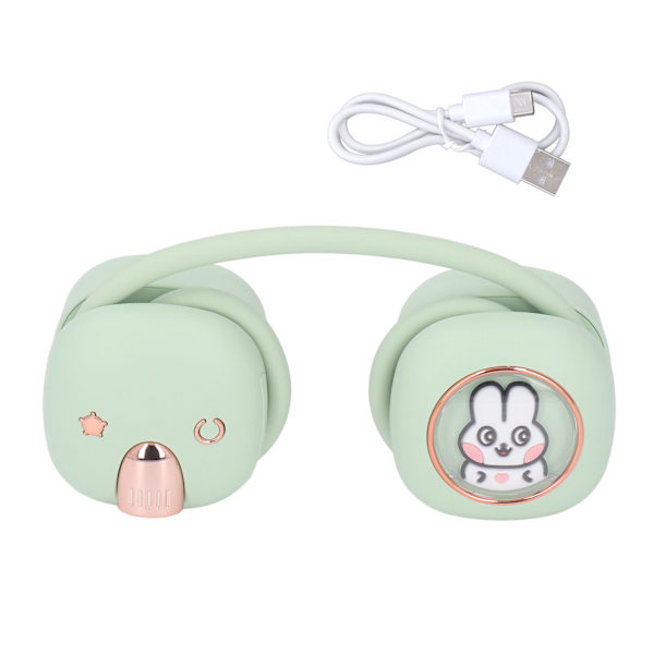 Hängande nack Bluetooth-högtalare trådlös fashionabel bärbar lätt minihögtalare med LED-ljus för utomhusljus grön