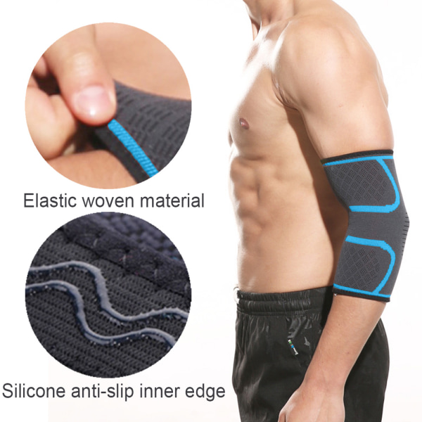 Stickat armbågsskydd - Lämplig för alla typer av fitness