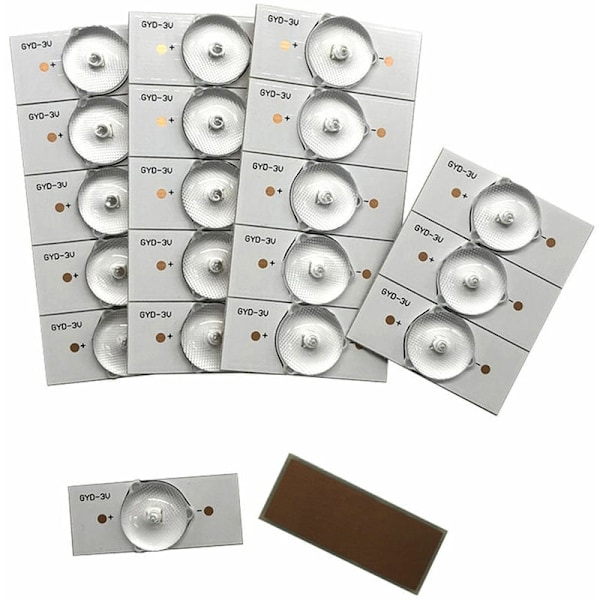 LCD TV LED-linslampor Pärlor 3V Bakgrundsbelysning Pärlor, 20PCS