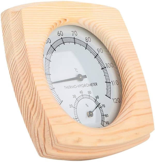 Träs Bastu Hygrotermograf Termometer Hygrometer Basturum