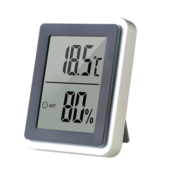 Digital termometer och hygrometer, Alb/Gri