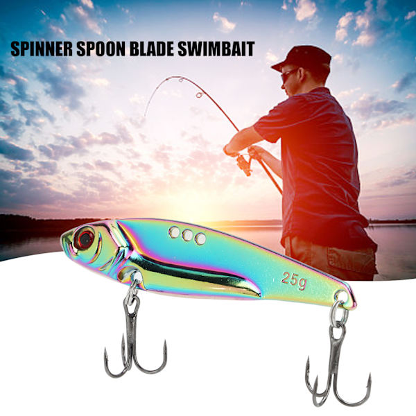 25g Blade Bait Fiske Lure Metall Vib Blade Lure Konstgjord Blade Swimbait Fiske Lures för Färskvatten